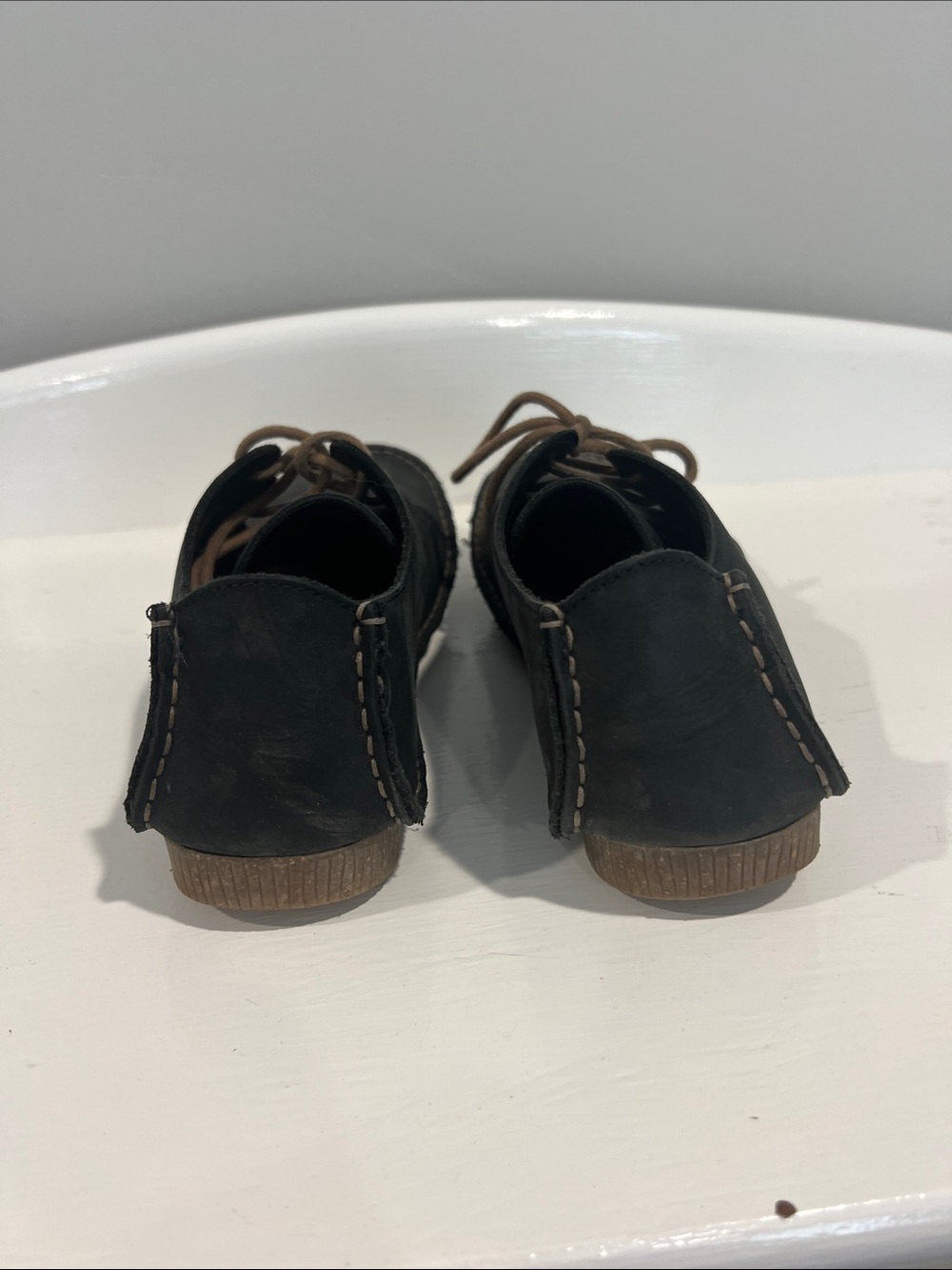 Clarks Janey Mae black leather oxfords size women’s 8.5 - Picture 4 of 6